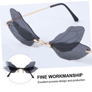 New Rimless Dragonfly Wing Sunglasses